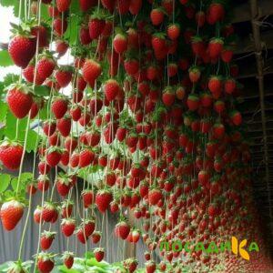Клубника ампельная Анастасия купить по цене от 370р. в интернет-магазине «Посадика» с доставкой почтой в в Гусеве и по всей России – [изображение №1].