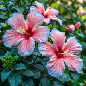 Гибискус садовый Тропикал Сан купить по цене от 293р. в интернет-магазине «Посадика» с доставкой почтой в в Гусеве и по всей России – [изображение №1].