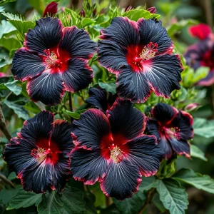 Гибискус садовый Файер Дэнсер купить по цене от 450р. в интернет-магазине «Посадика» с доставкой почтой в в Гусеве и по всей России – [изображение №1].